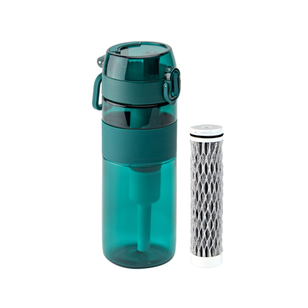 Pristine Flow 1.0|Water Filter Bottle|BPA & BPS Free|500ml