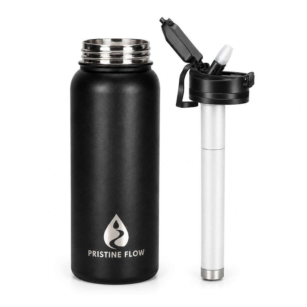 Pristine Flow 2.0|Stainless Steel|Filtered Water Bottle|1000ml