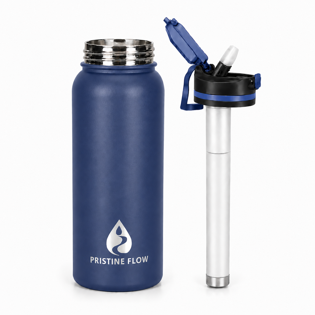 Pristine Flow 2.0|Stainless Steel|Filtered Water Bottle|1000ml